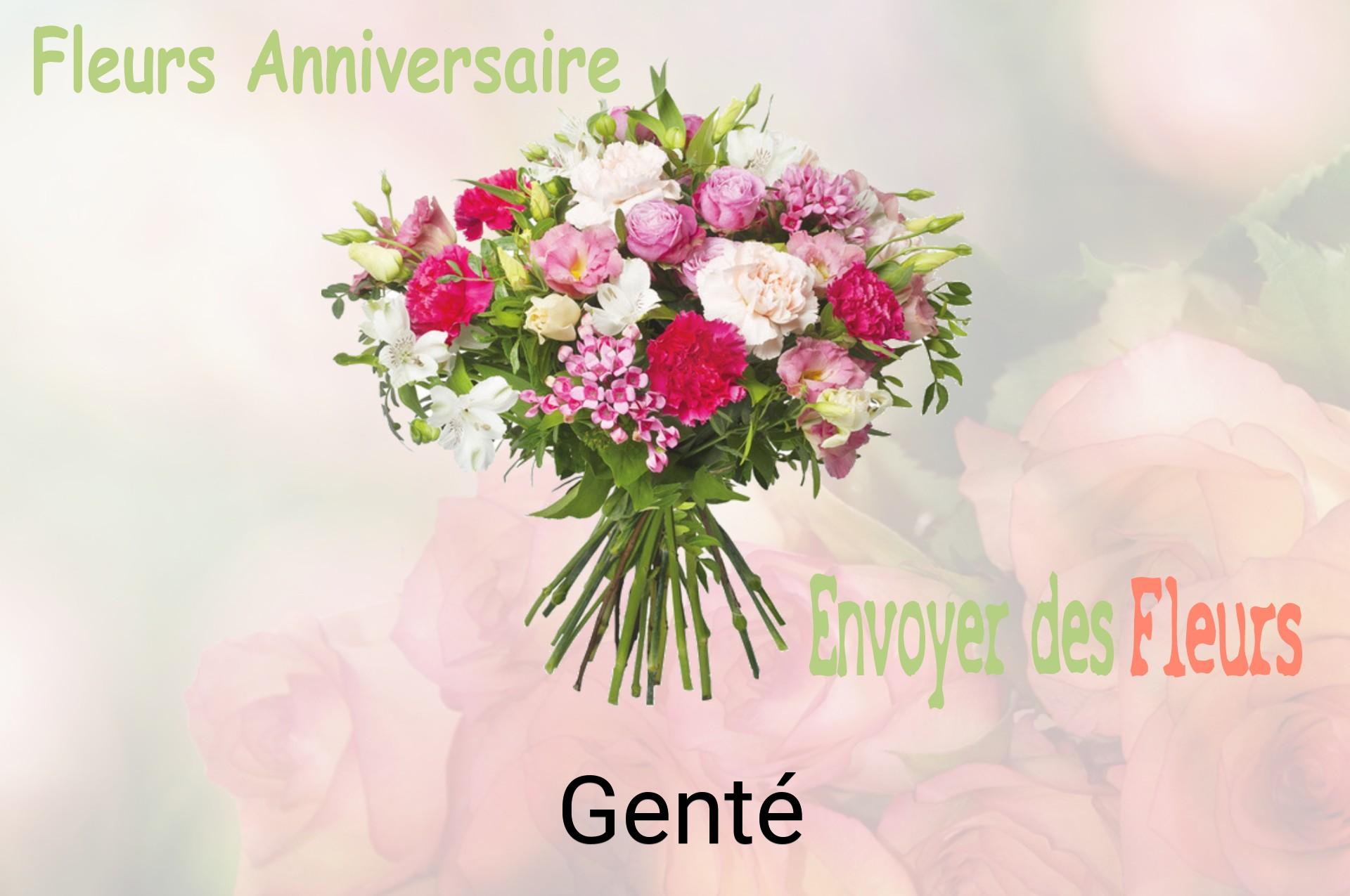 Bouquet de fleurs d’anniversaire livré à Genté