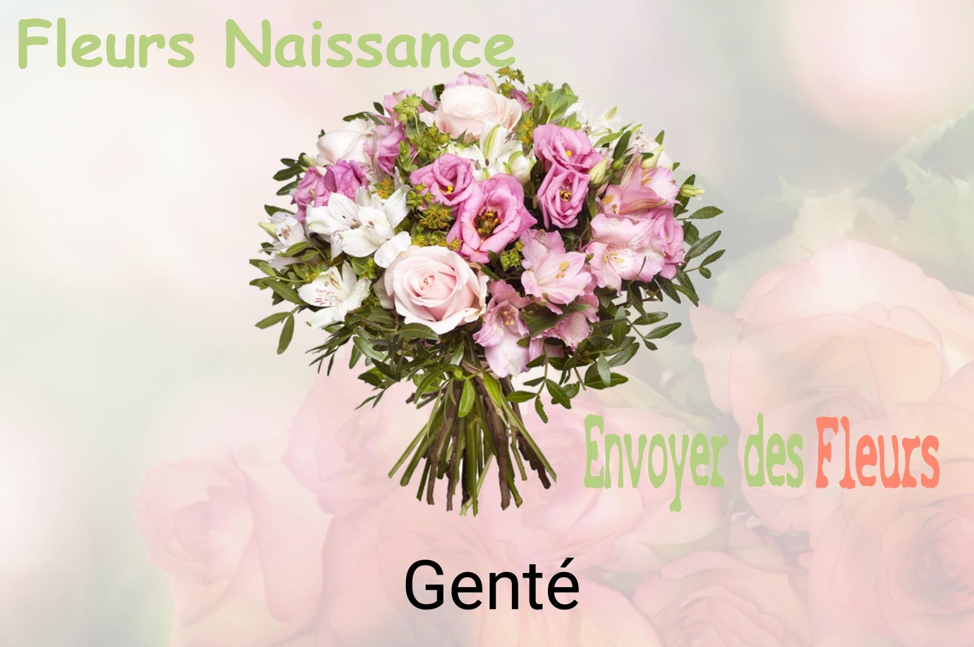 Bouquet de fleurs de naissance livré à Genté